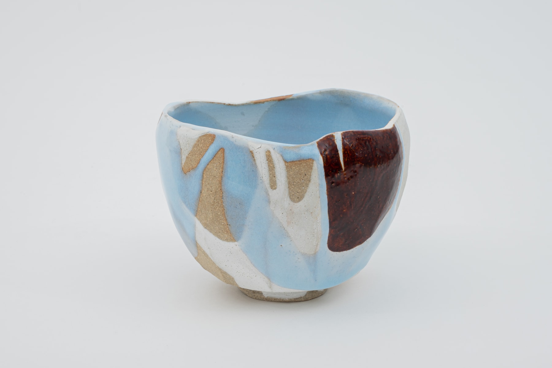 Hosai Matsubayashi XVI, Geppaku glaze with lacquer / 茶盌　陶漆合作　塗　西村圭功, 2020