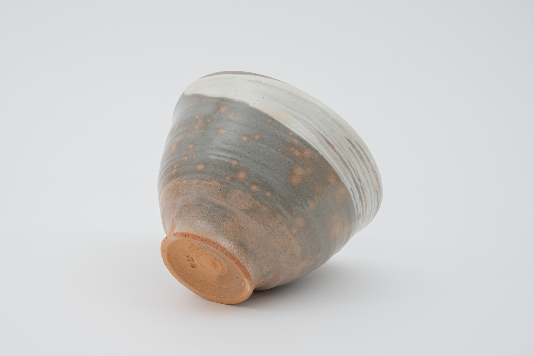 Hosai Matsubayashi XVI, Kase Tea bowl (red deer back, brush stroke) / 茶盌　紅鹿背刷毛目, 2020