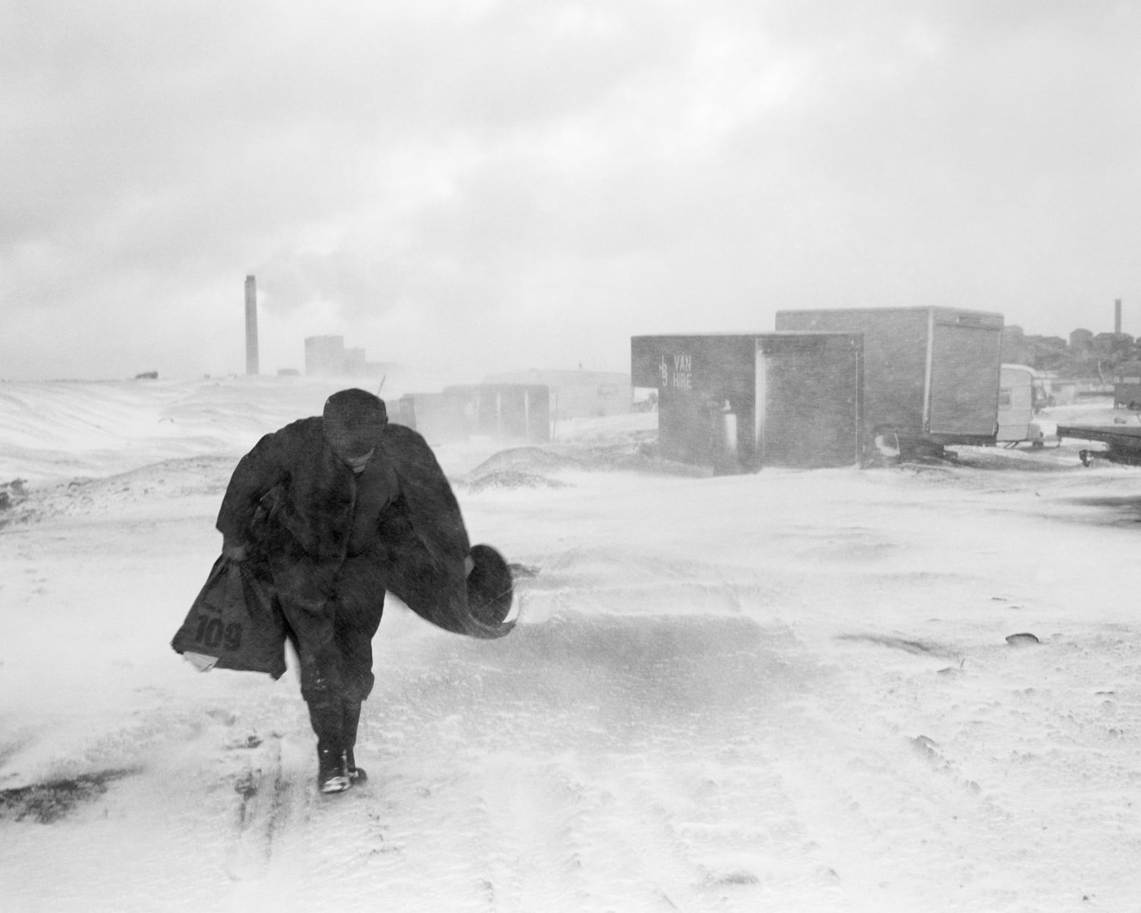Chris Killip, Seacoal, Cookie in the snow, Lynemouth, Northumberland , 1980