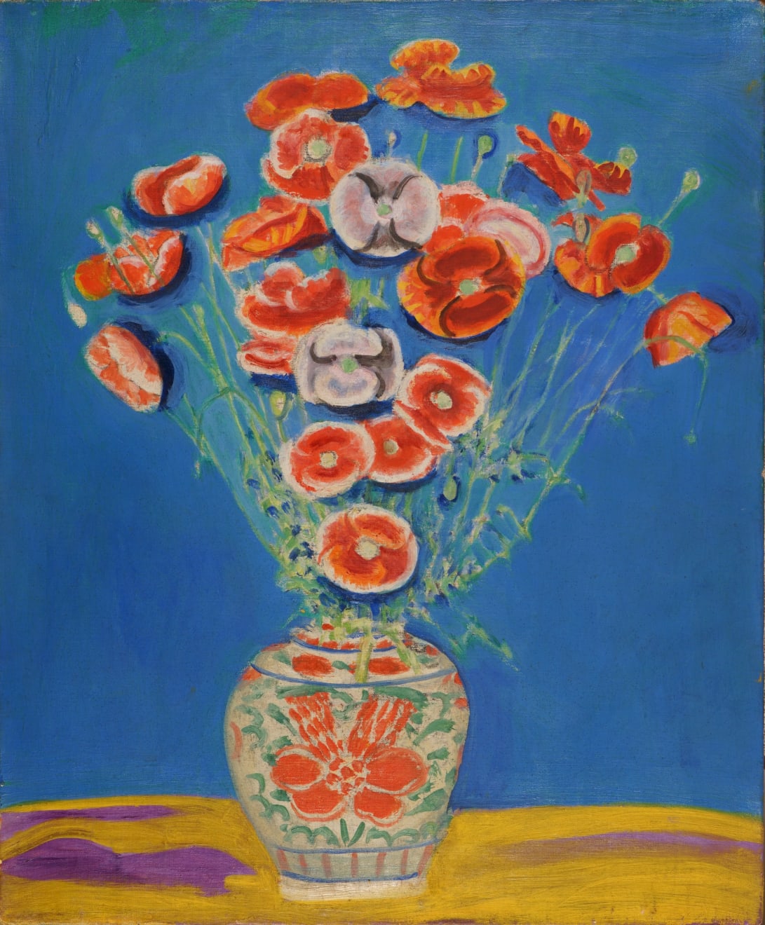 Zenzaburo Kojima, Field Poppies (Unfinished), 1950