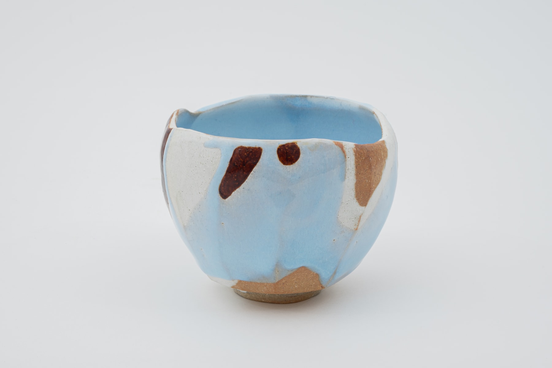 Hosai Matsubayashi XVI, Geppaku glaze with lacquer / 茶盌　陶漆合作　塗　西村圭功, 2020
