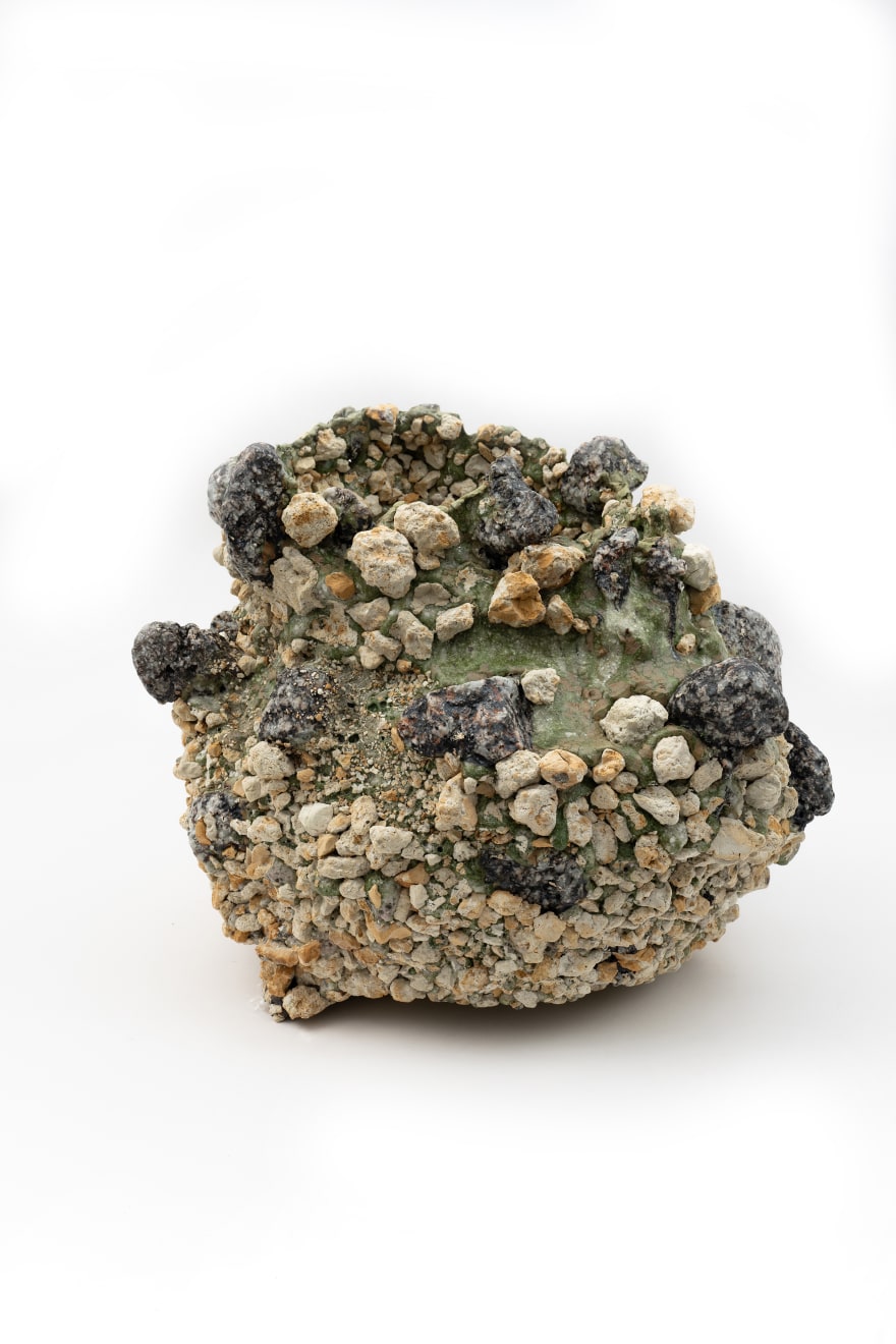 Masaomi Yasunaga, Vessel Fused with Stone, 2023