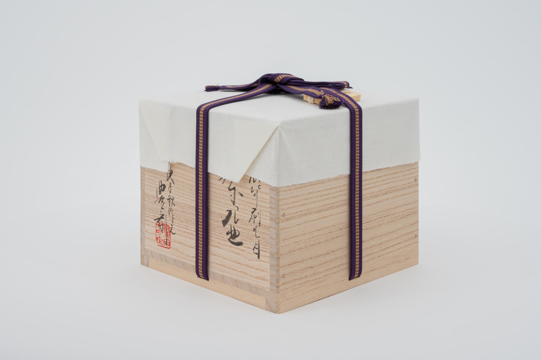 Hosai Matsubayashi XVI, Kase Tea bowl (red deer back, brush stroke) / 茶盌　紅鹿背刷毛目, 2020