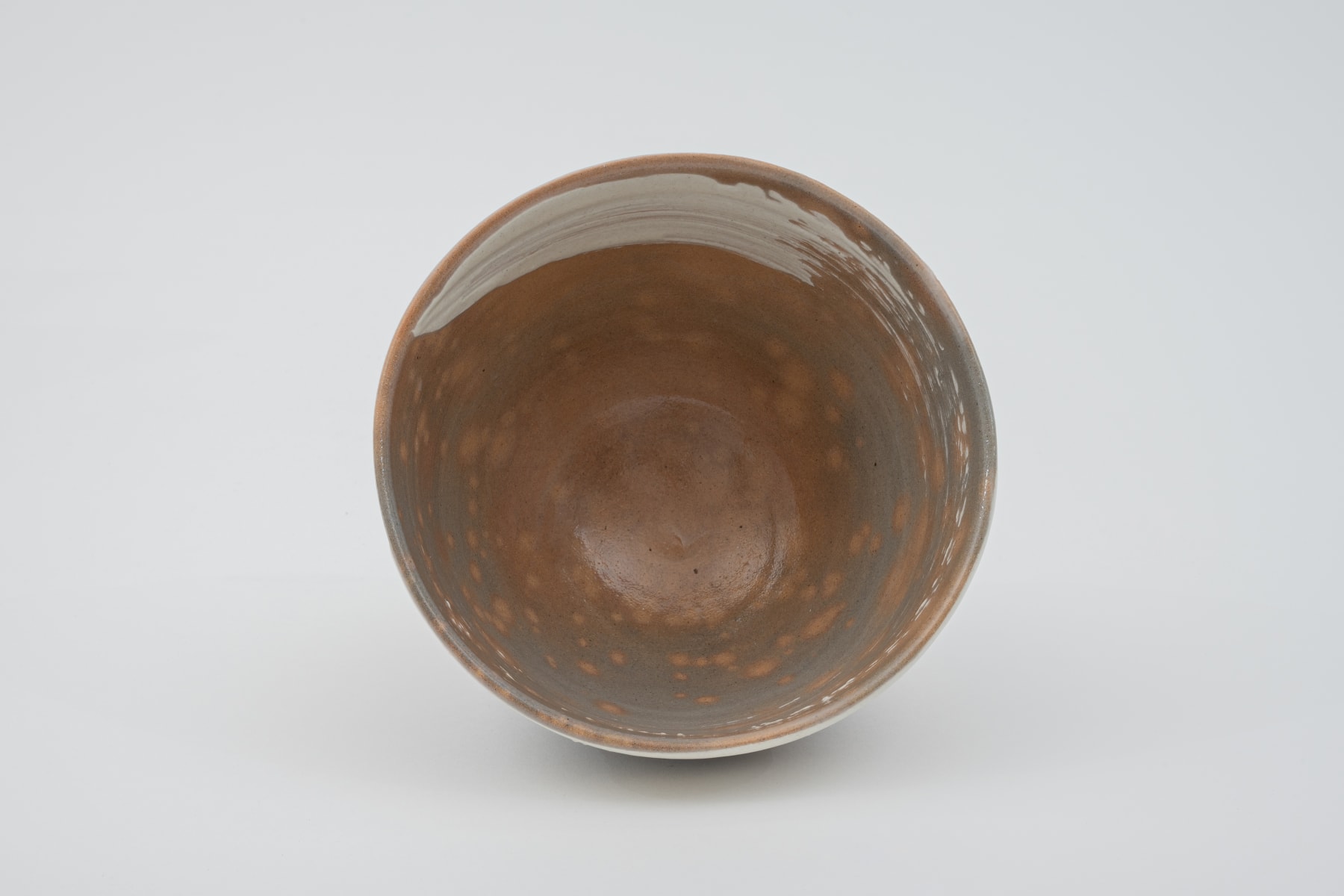 Hosai Matsubayashi XVI, Kase Tea bowl (red deer back, brush stroke) / 茶盌　紅鹿背刷毛目, 2020