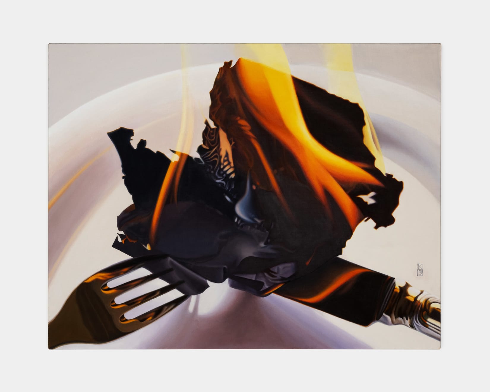 Kaoru Ueda, Flame on a Plate A, 1988