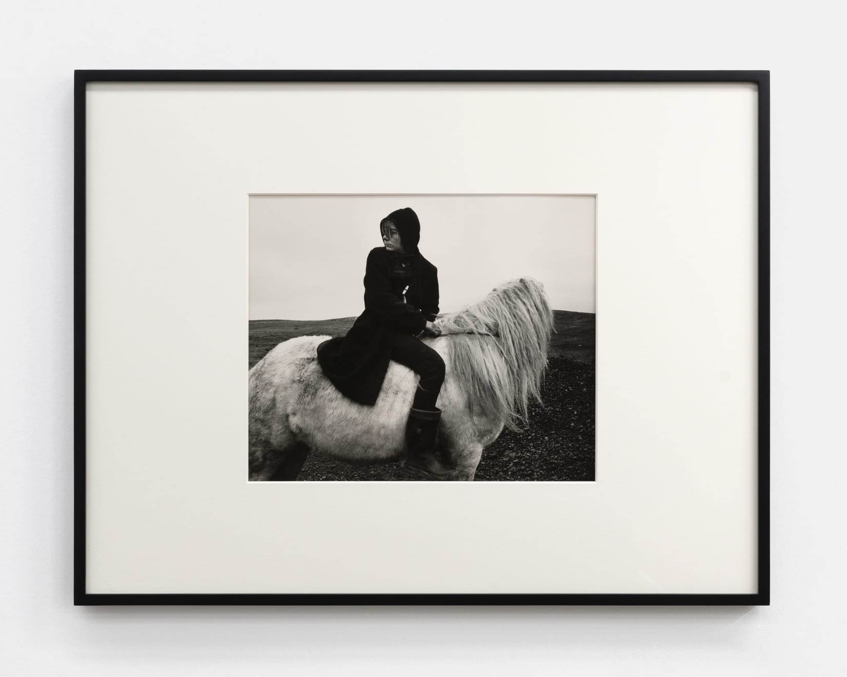 Chris Killip, Seacoal, Boo on a horse, Lynemouth, Northumberland, 1987