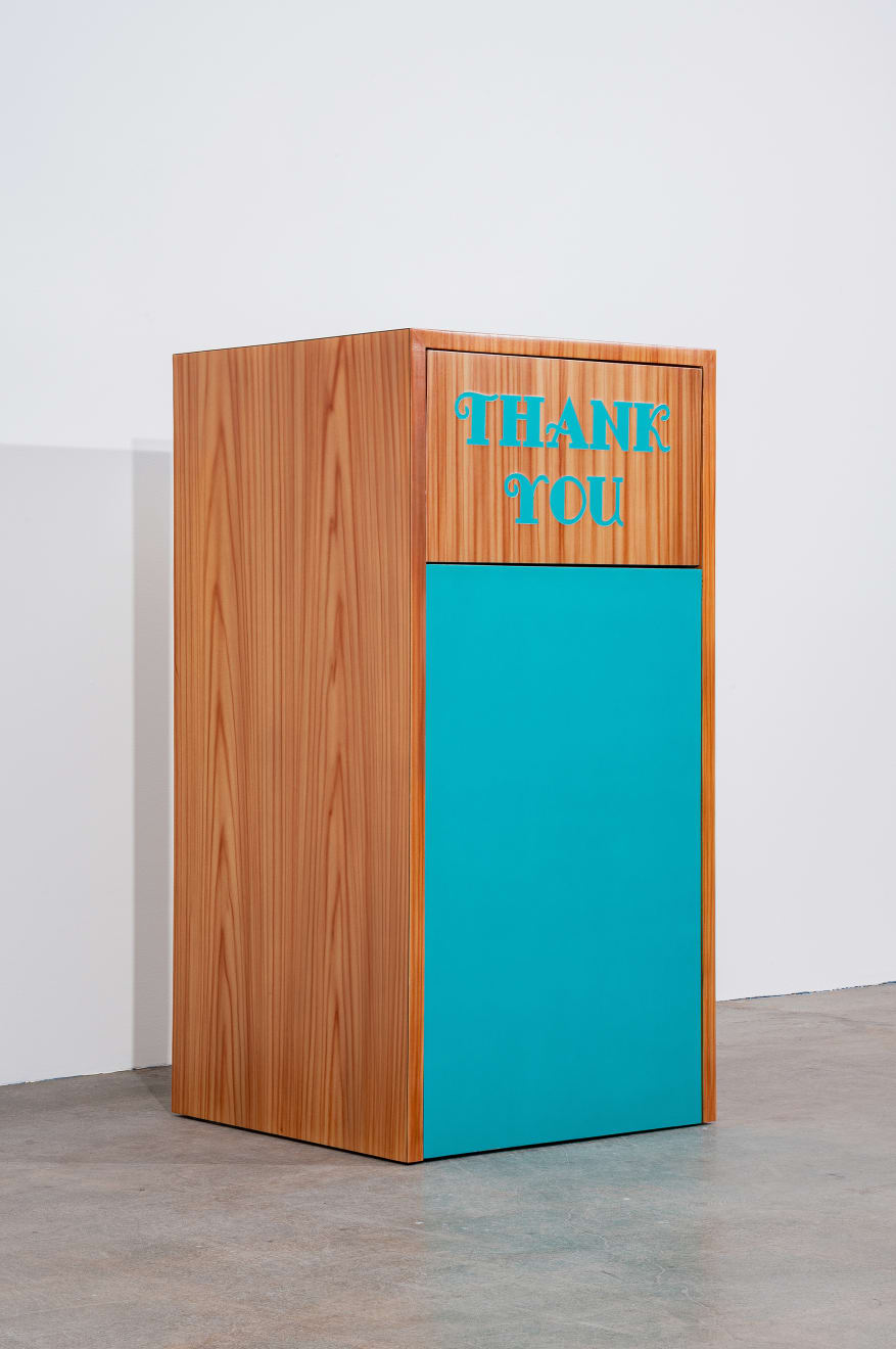 Kaz Oshiro, Trash Bin #4 (turquoise), 2003-04