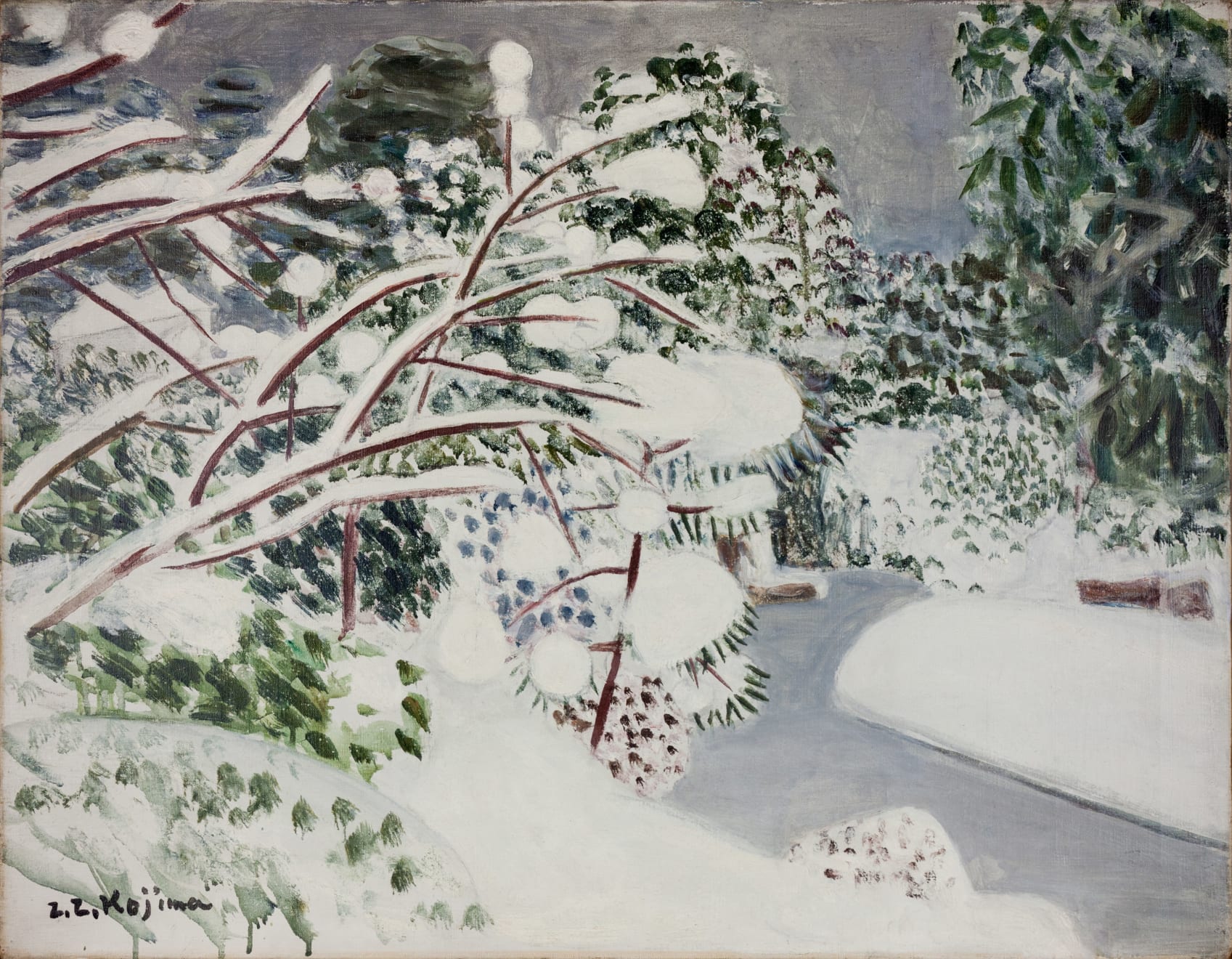 Zenzaburo Kojima, 雪後 After the Snow, 1934