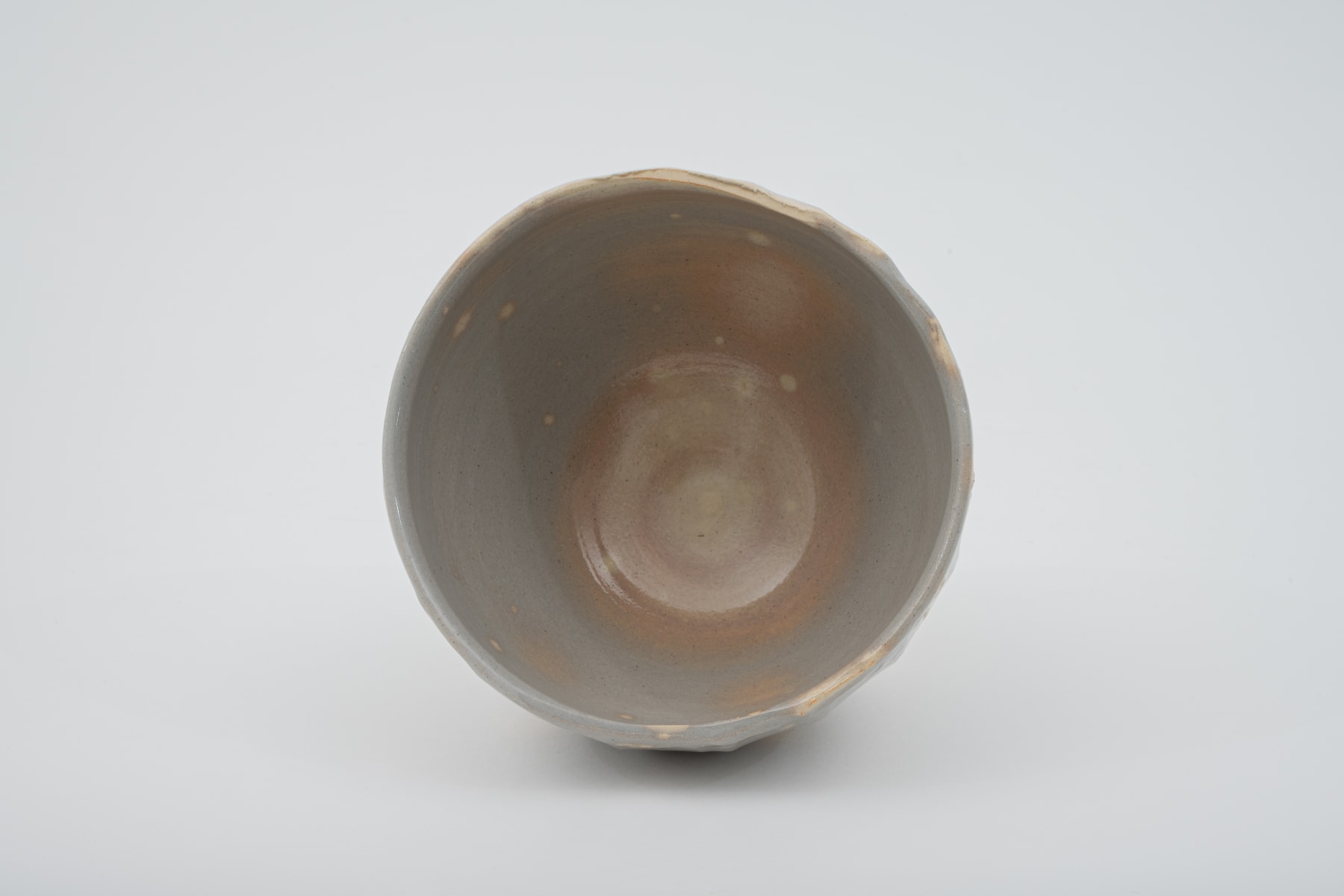 Hosai Matsubayashi XVI, Kase Tea bowl (deer back herame) 茶盌 (鹿背箆目), 2020
