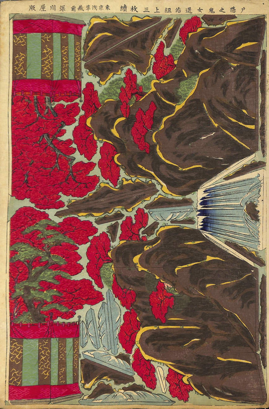 Studio of Kinnosuke Maki, Defeat of a Female Demon at Togakushi, 1893, Meiji 26