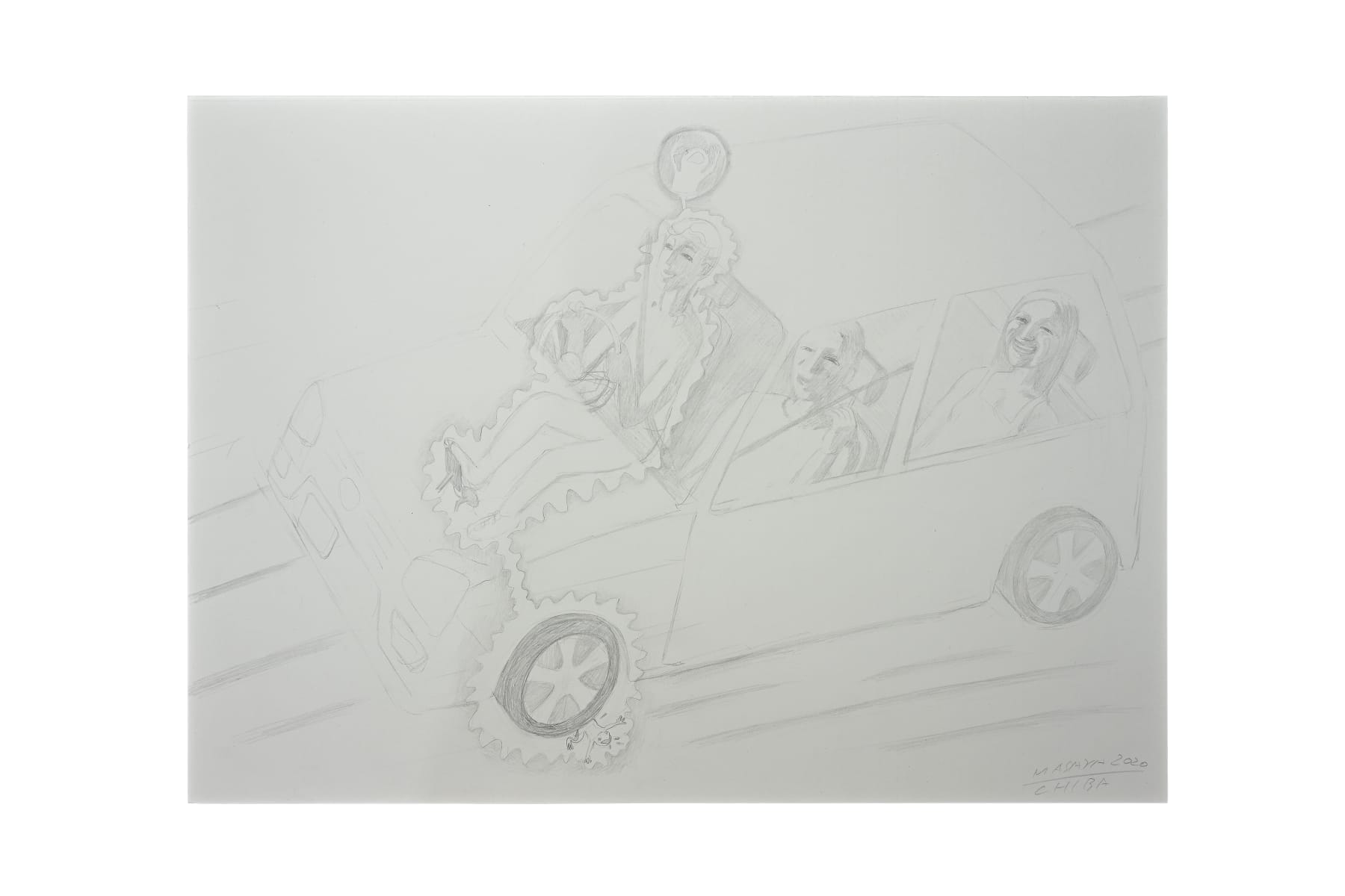 Masaya Chiba, Unlimited Factor (Lively Conversation in a Car, Sensation of Running Over a Toad), 2020