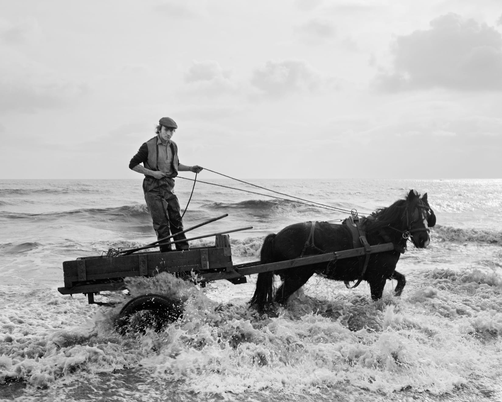 Chris Killip, Seacoal, Gordon on Critch's Cart, Lynemouth, Northumberland, 1980s