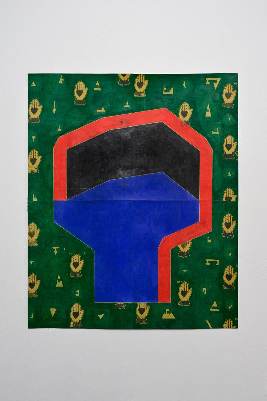 Toru Otani, Astral (black, green), 2020
