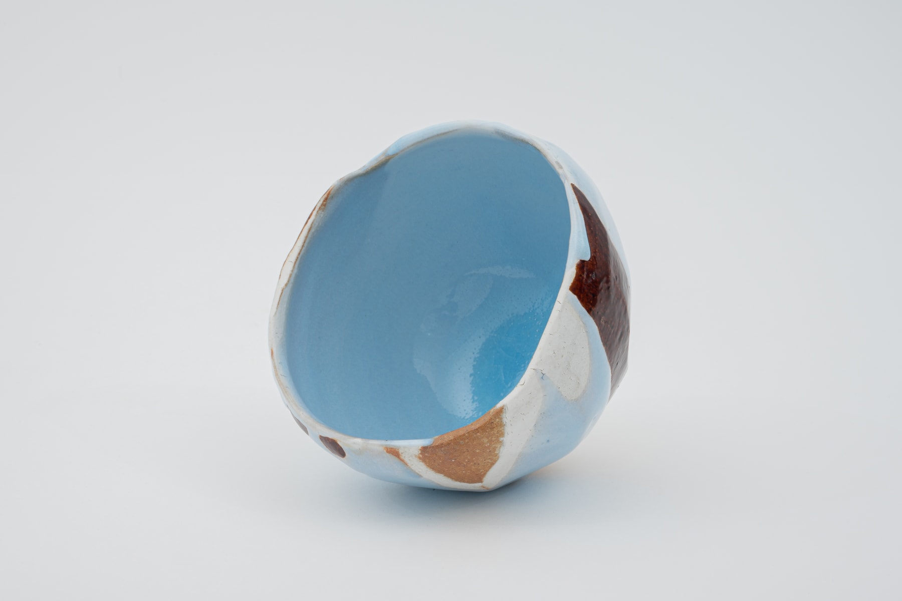 Hosai Matsubayashi XVI, Geppaku glaze with lacquer / 茶盌　陶漆合作　塗　西村圭功, 2020