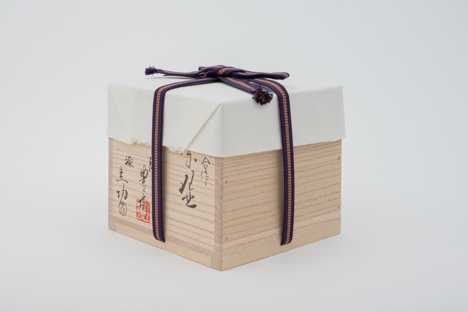 Hosai Matsubayashi XVI, Geppaku glaze with lacquer / 茶盌　陶漆合作　塗　西村圭功, 2020