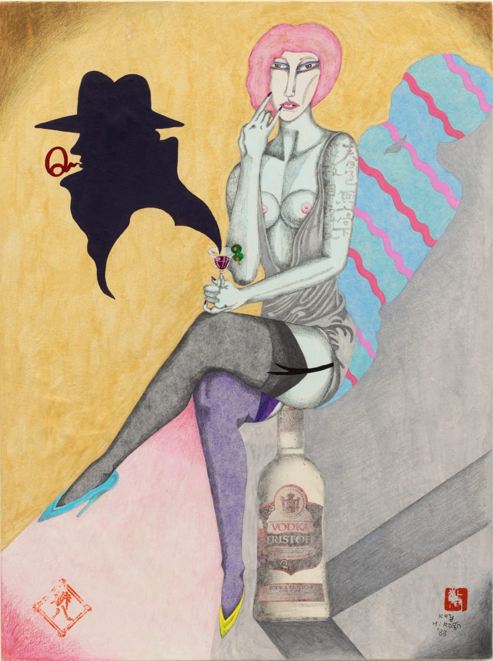 Key Hiraga, Gin Fizz by Mr. Q, 1988