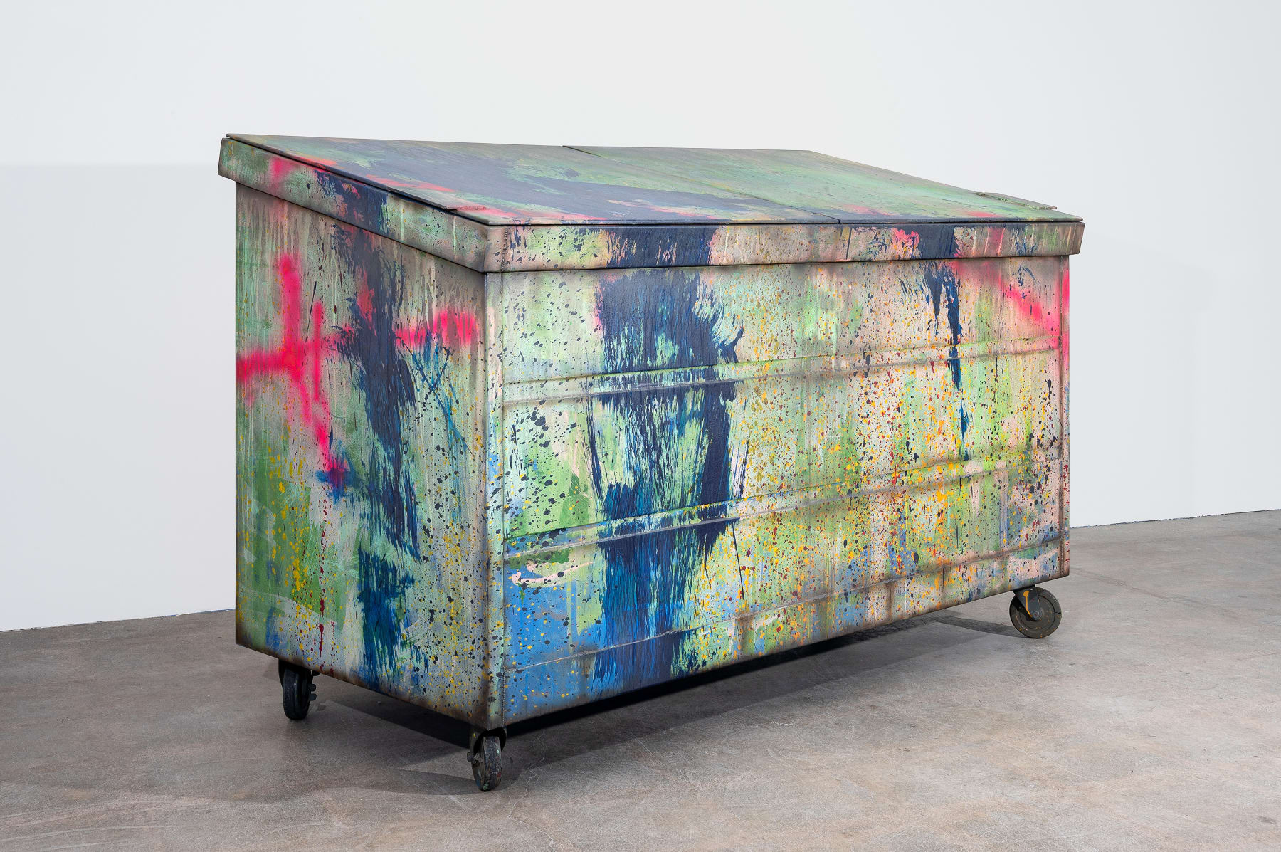 Kaz Oshiro, Dunmpster, (Green with Navy Swoosh), 2014