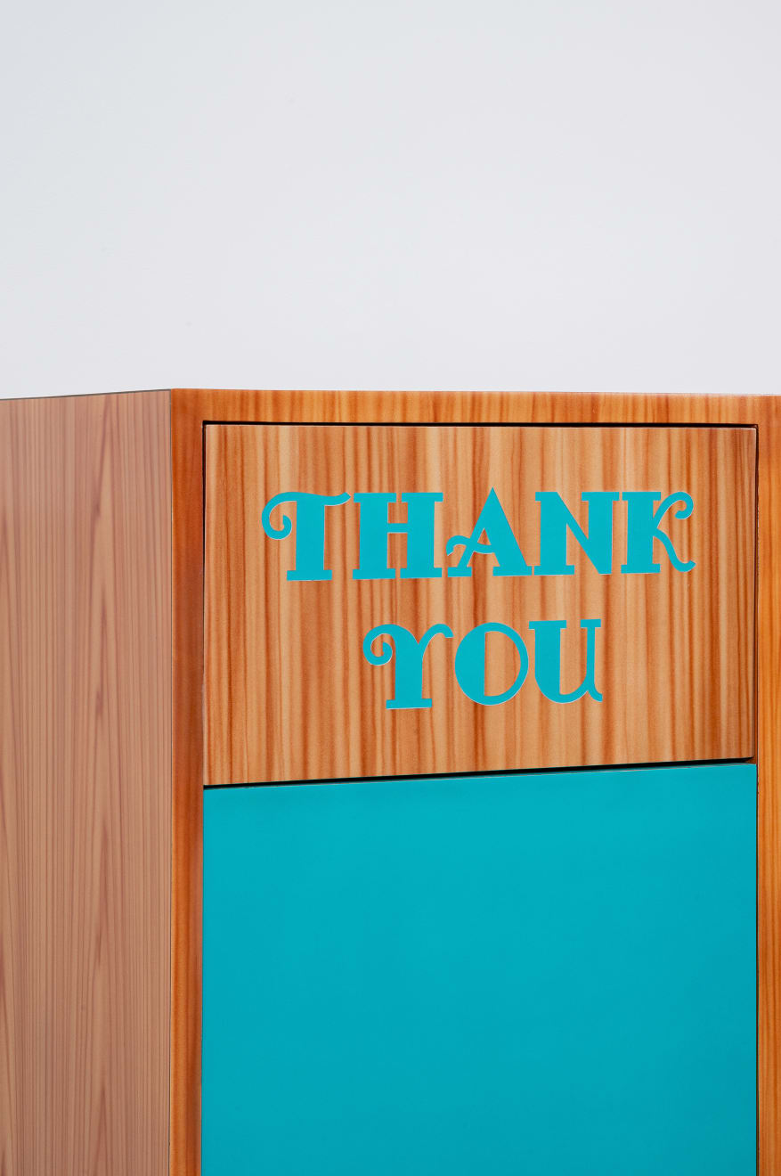 Kaz Oshiro, Trash Bin #4 (turquoise), 2003-04