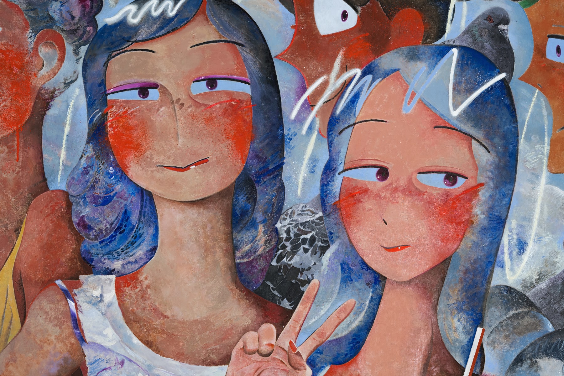 Koichi Enomoto, like pigeons, 2022