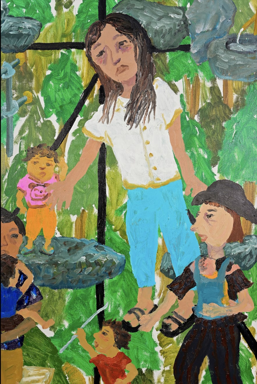 Kyoko Idetsu, 森を見て木を見ず (Looking at the forest without seeing the tree), 2018