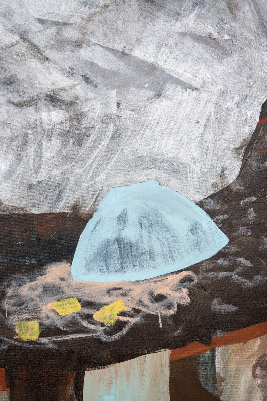 Kyoko Idetsu, Stone on the table, 2020