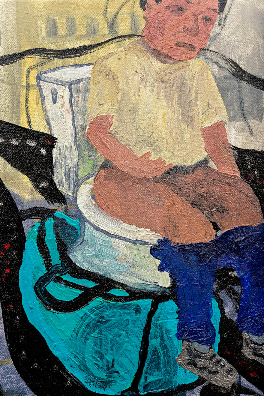 Kyoko Idetsu, Toilet in the bag, 2021
