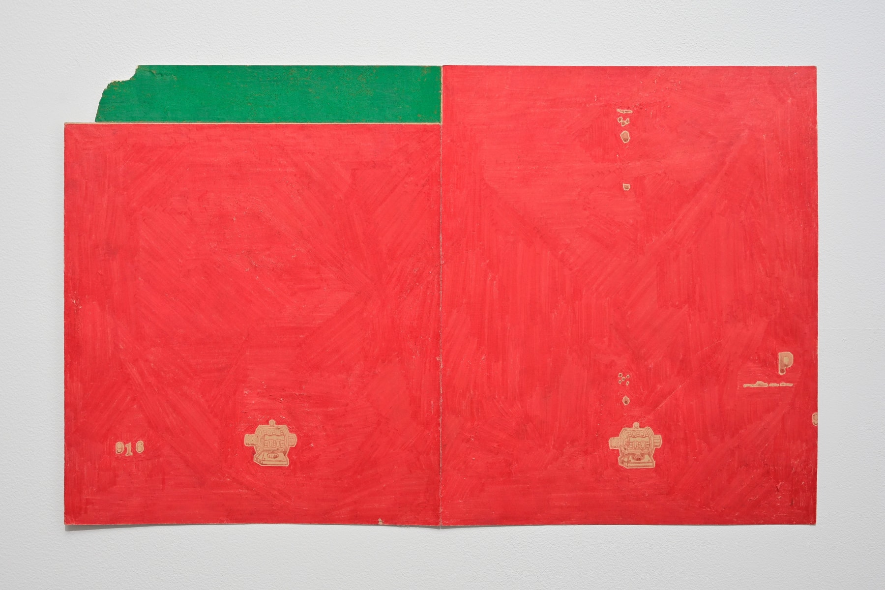 Toru Otani, Two tanks (red#2), 2018