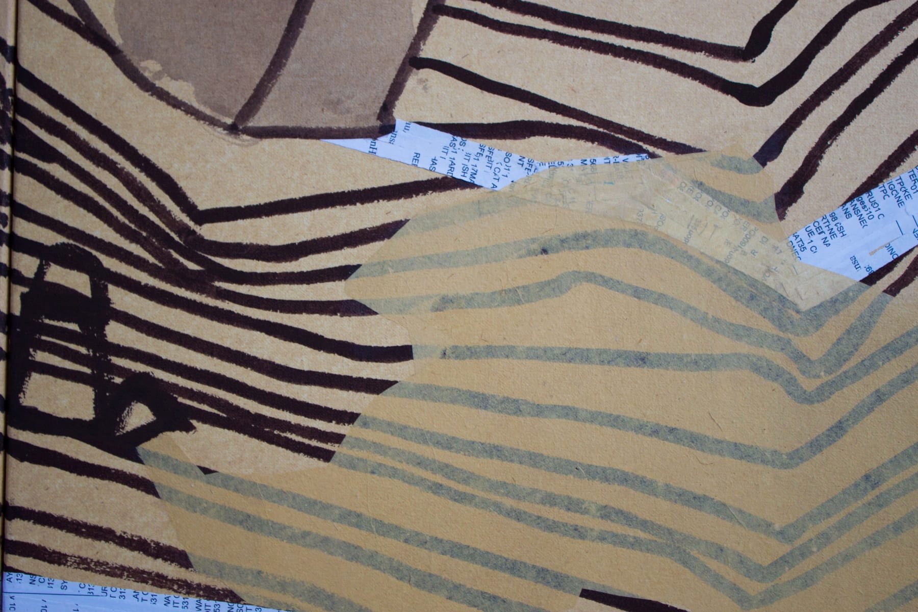 Christophe Stibio, Unfolding Cliffs at Wattamolla (triptych), 2012