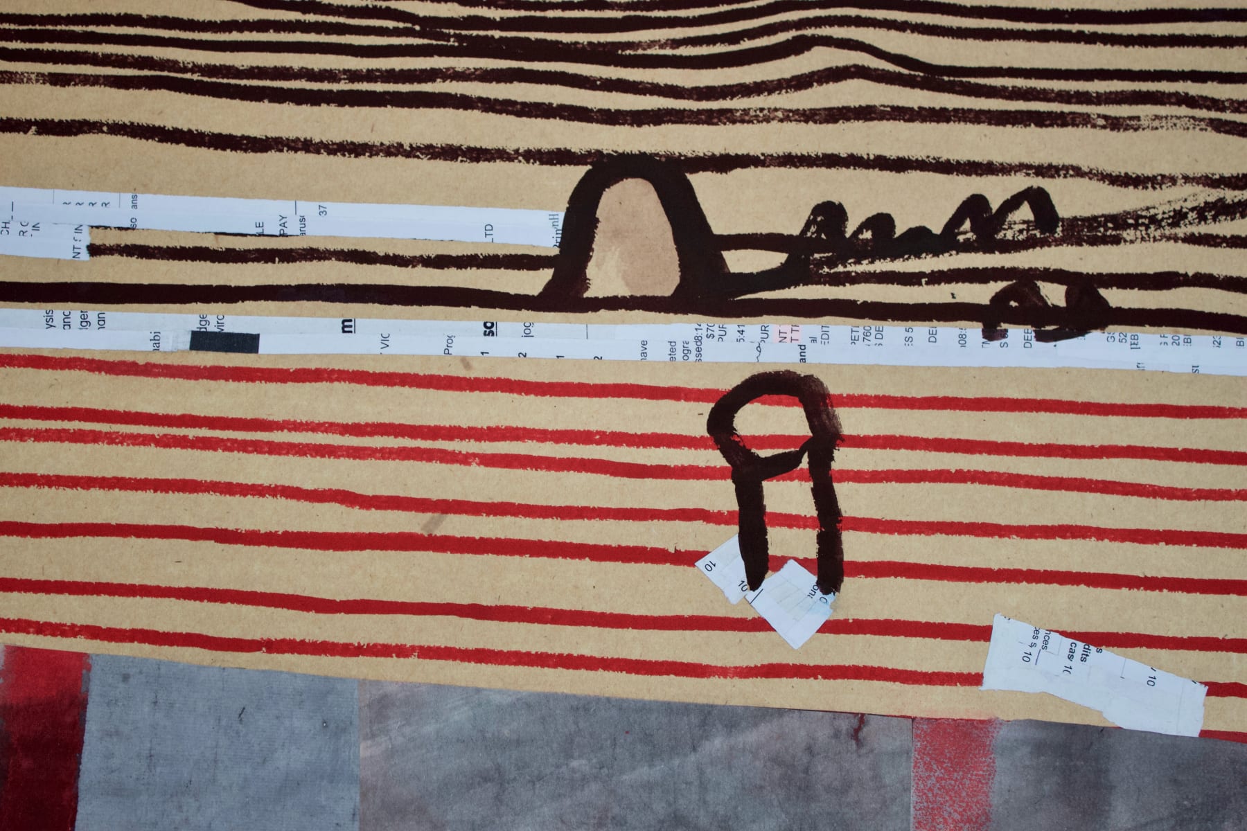 Christophe Stibio, Unfolding Cliffs at Wattamolla (triptych), 2012