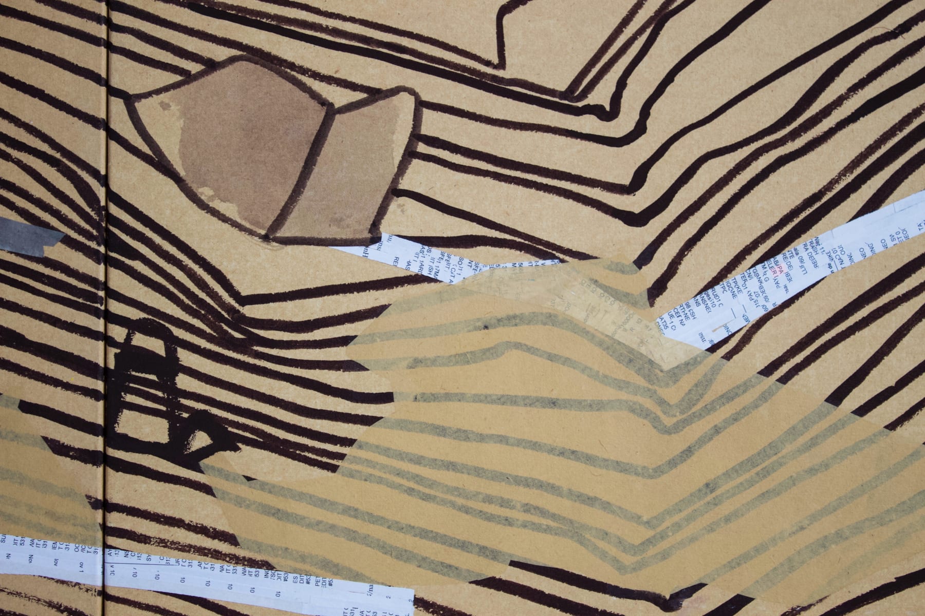 Christophe Stibio, Unfolding Cliffs at Wattamolla (triptych), 2012