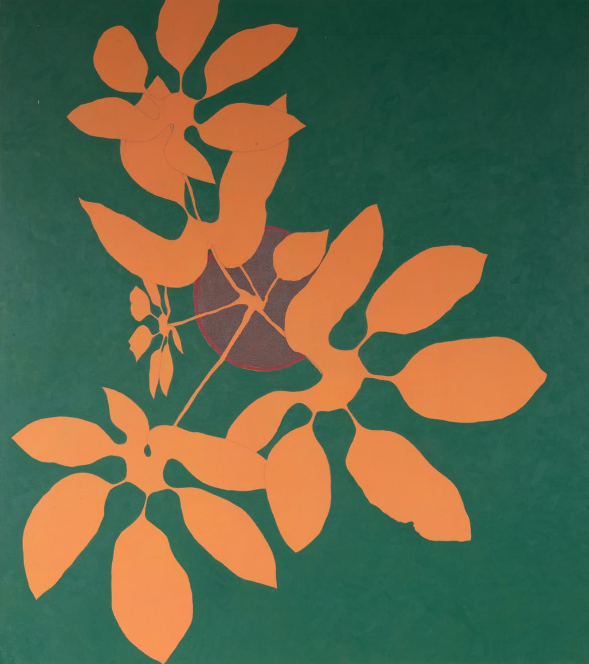 Tony Woods, Green on orange, 1971