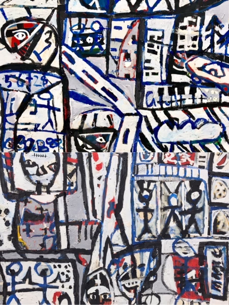 David Larwill, On The Street (Diptych), 1984