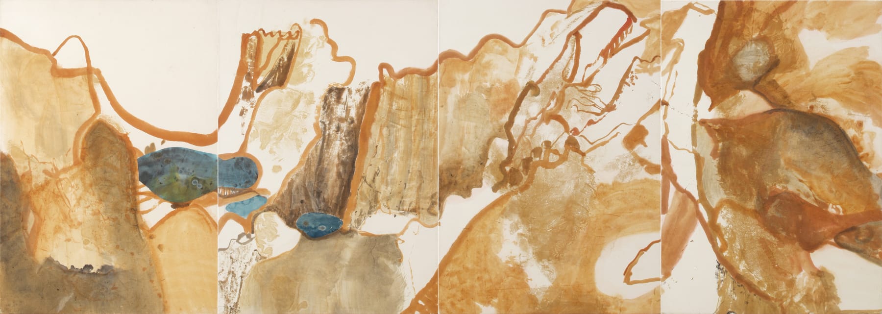 Christophe Stibio, Barrarrana Gorge (quadriptych), 1995