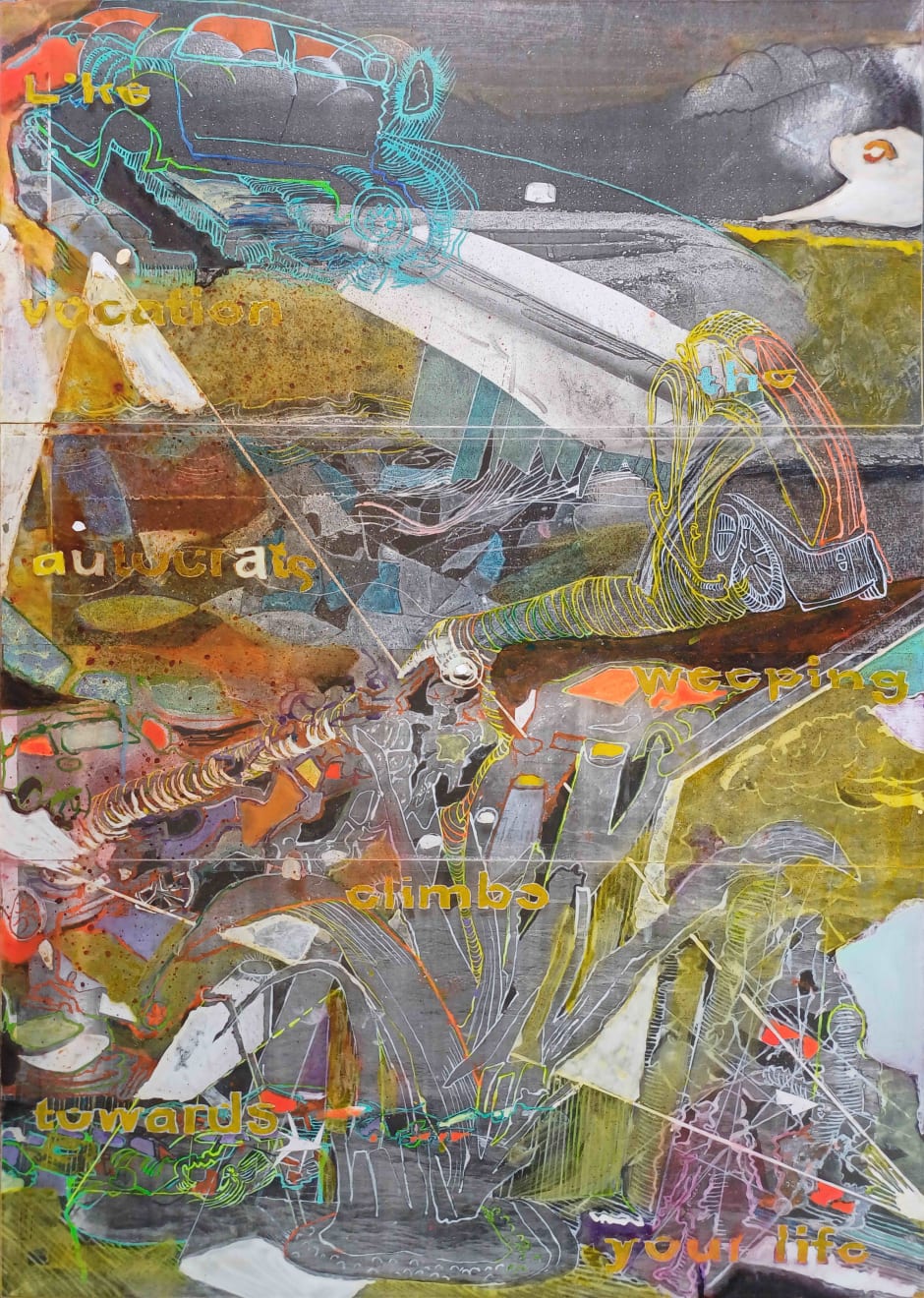 Alex Hamilton, Like a vocation, the autocrates weeping climbs towards your life, 2024