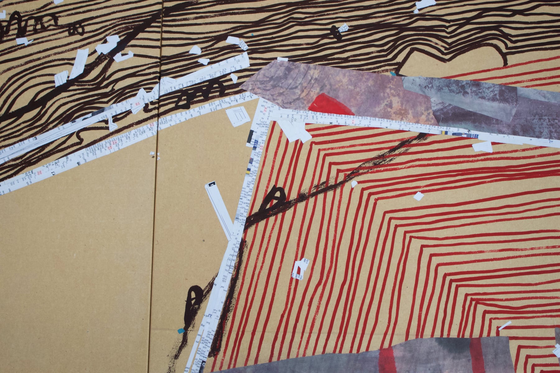 Christophe Stibio, Unfolding Cliffs at Wattamolla (triptych), 2012