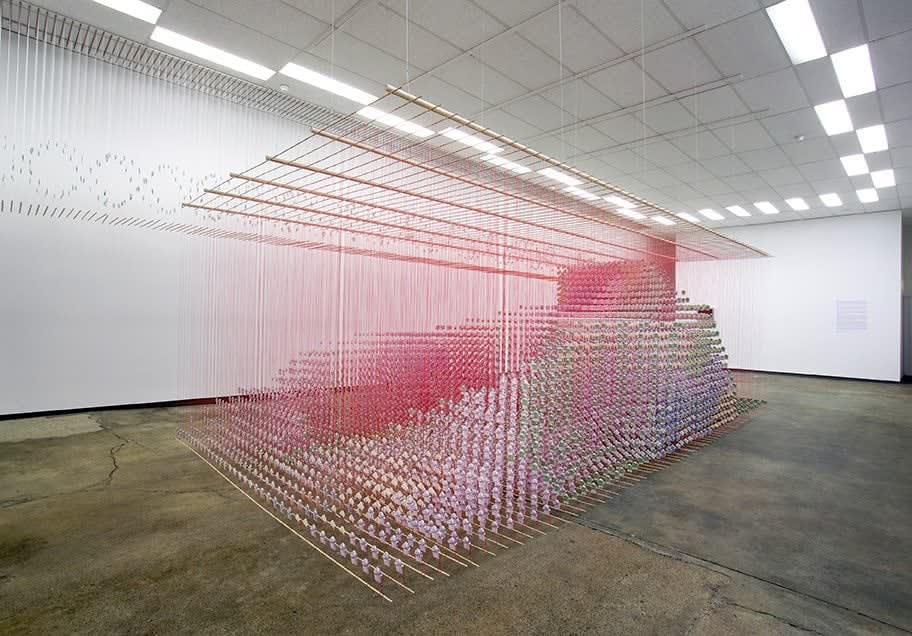 Glen Clarke, A Trembling Quiet, Laod hillside with multiple Bomb Craters, 2006