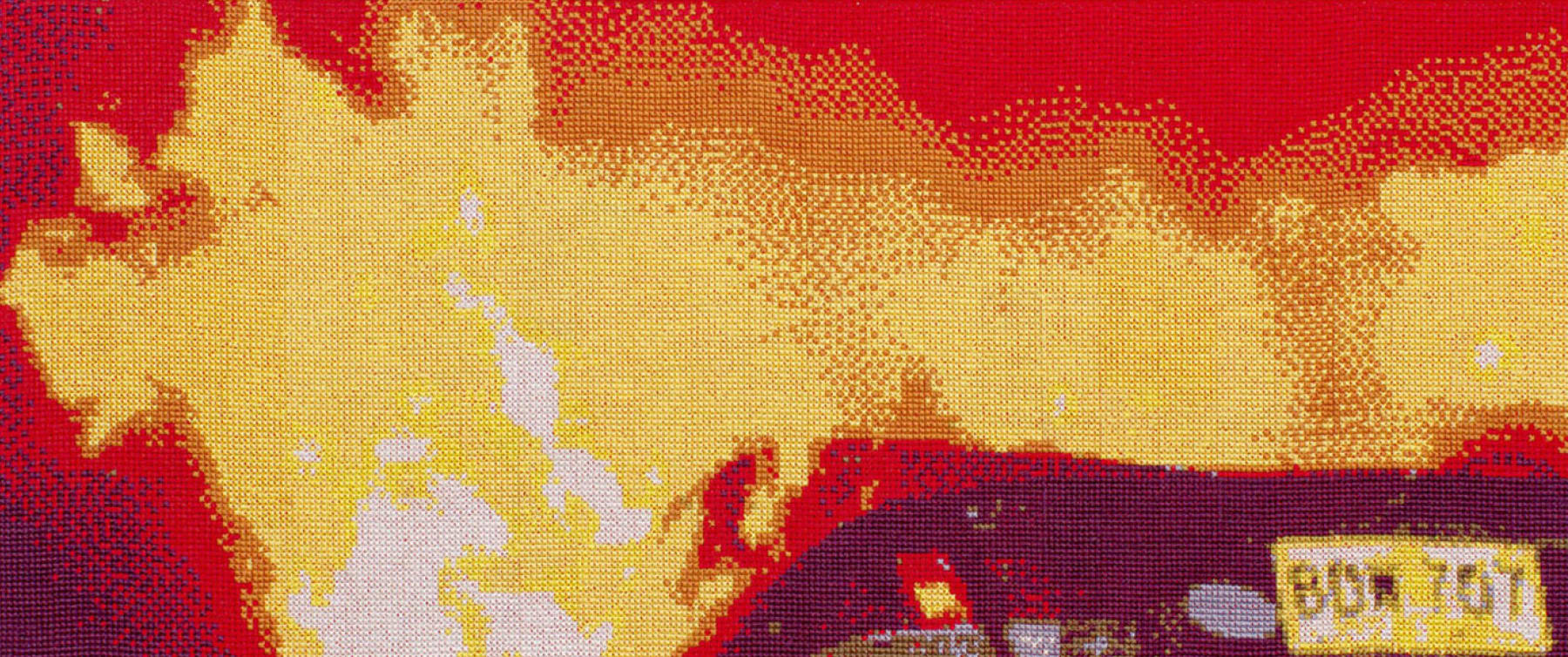 Claire Healy and Sean Cordeiro, Tapestry of disaster, Improvised Explosive, 2013