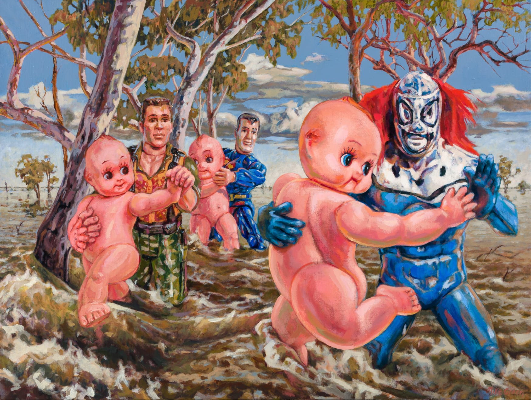 Mike Green, Down among the gum trees, 2020