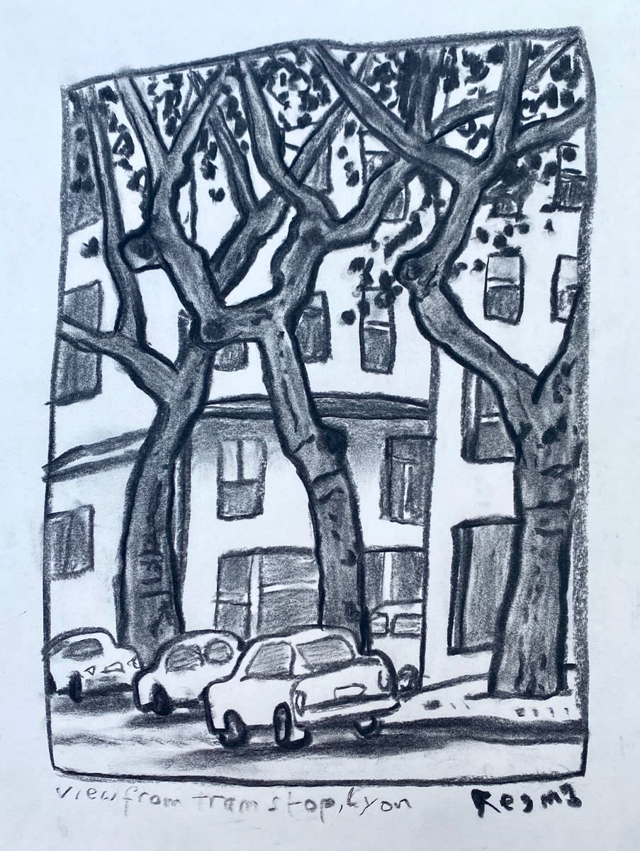 Reg Mombassa, View From Tram Stop Lyon