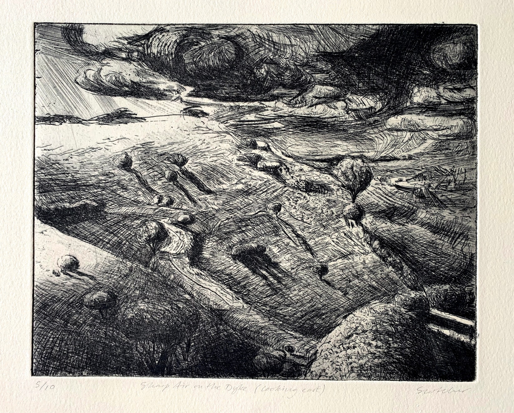 Tom Scotcher, Sharp Air on the Dyke (Looking East), 2023