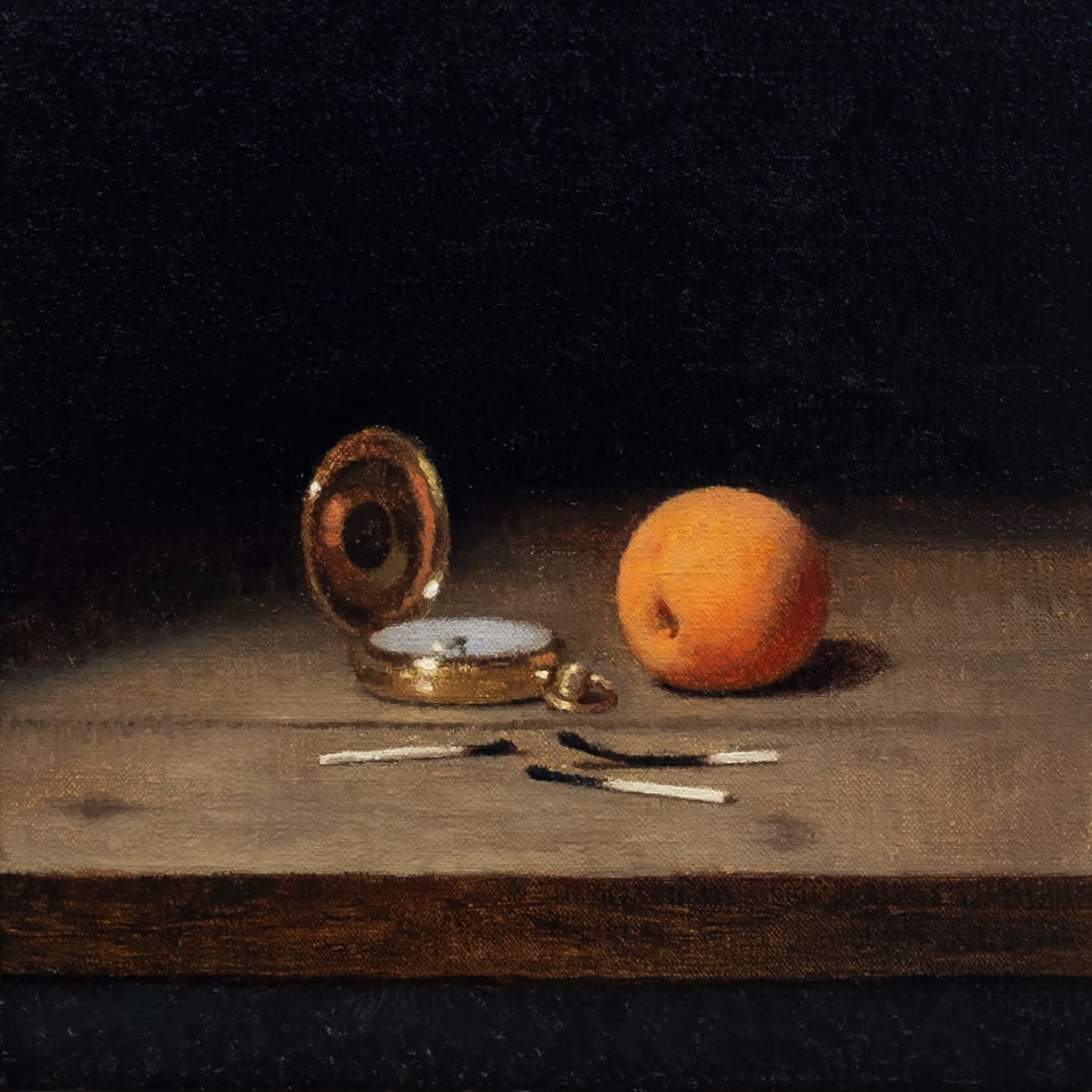 Will Calver, Pocket Watch, Apricot and Matchsticks, 2022