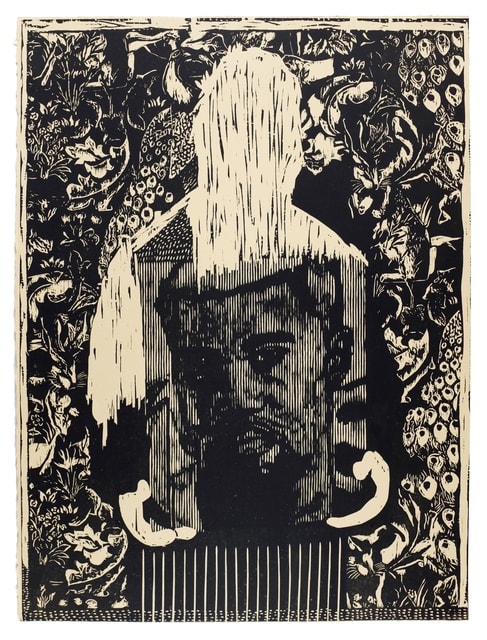 Jake Garfield, Man Holding a Picture, 2020