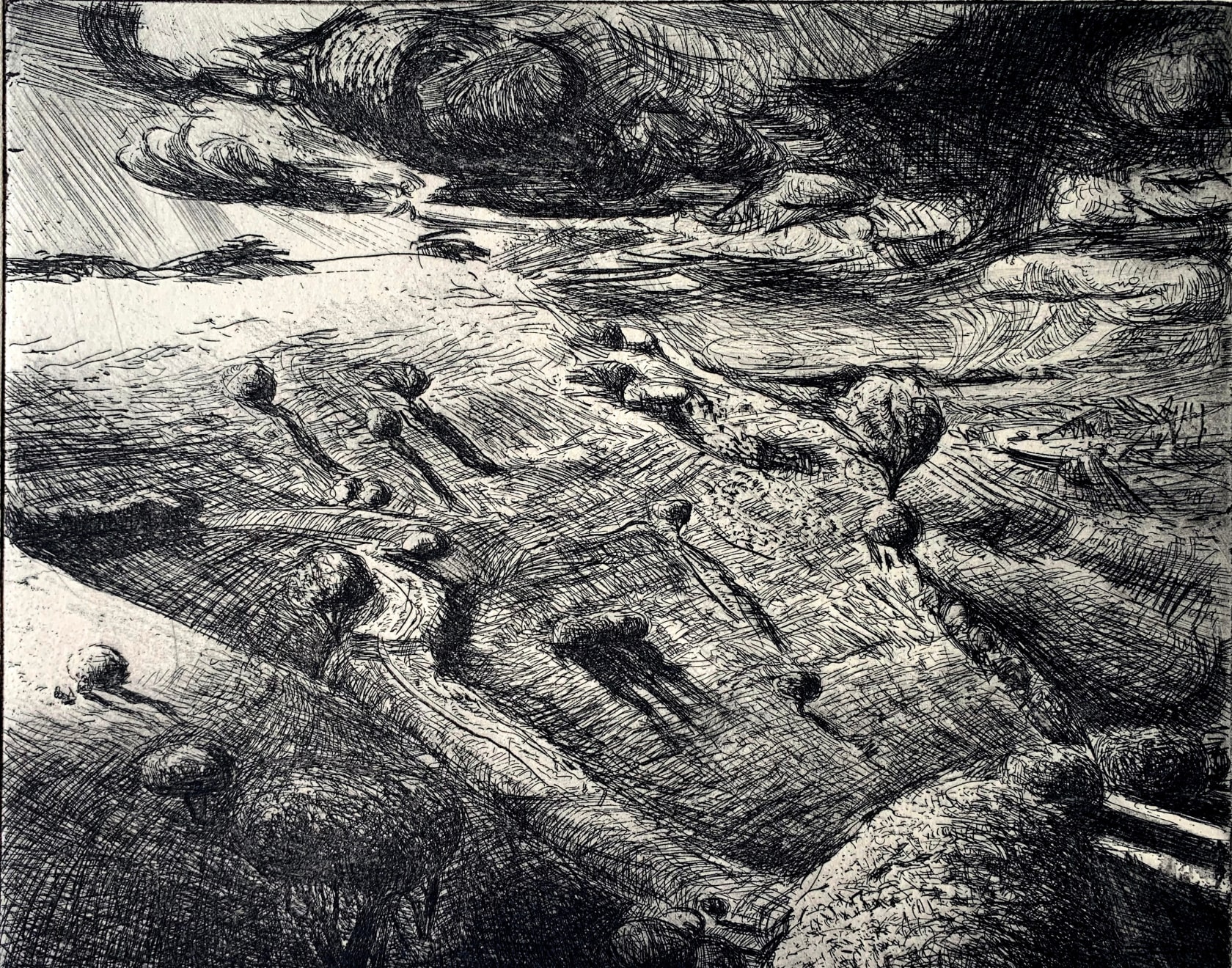 Tom Scotcher, Sharp Air on the Dyke (Looking East), 2023