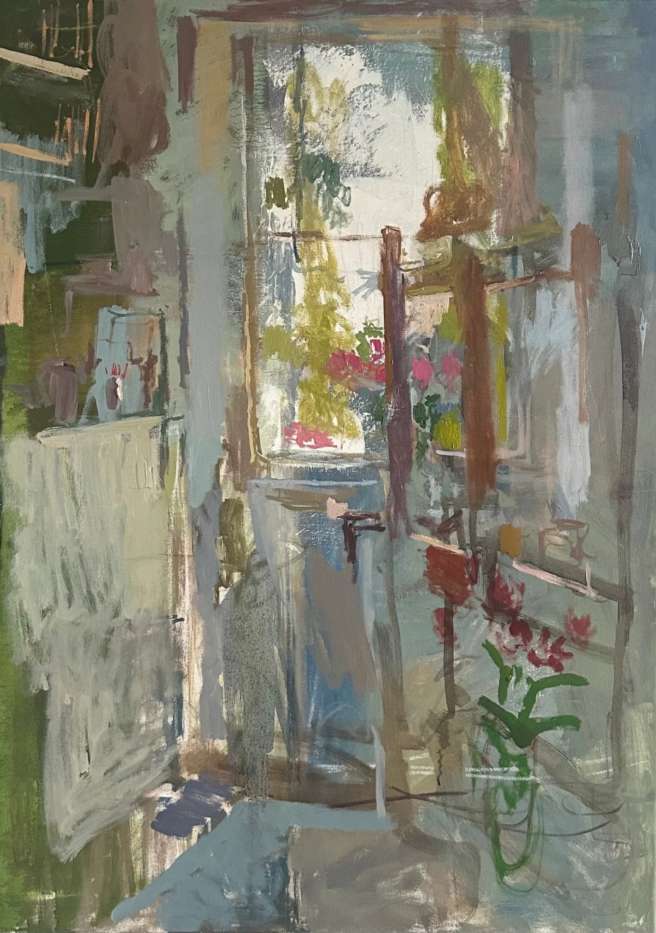 Daniel Shadbolt, Flowers in the Window, 2023