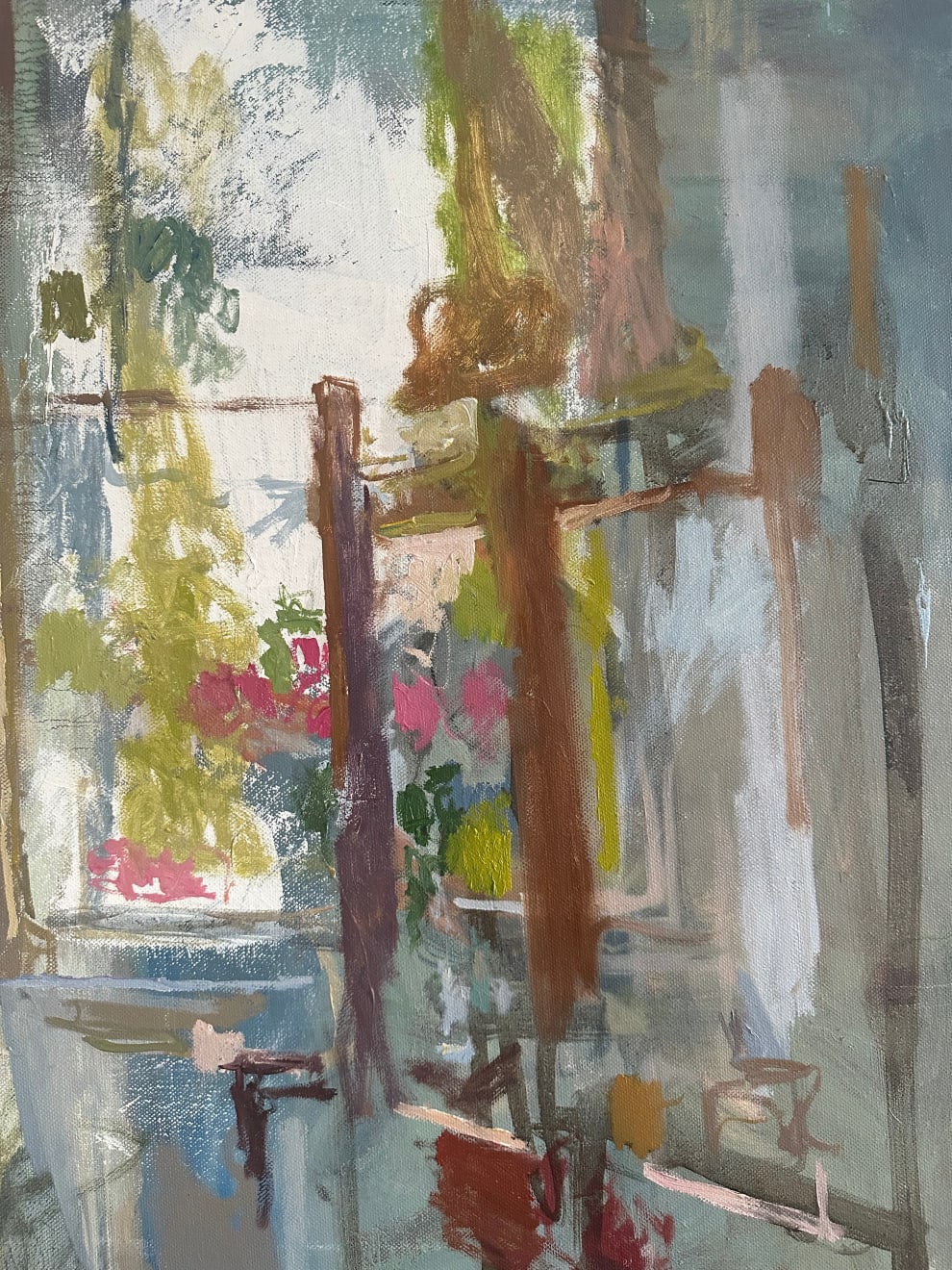 Daniel Shadbolt, Flowers in the Window, 2023