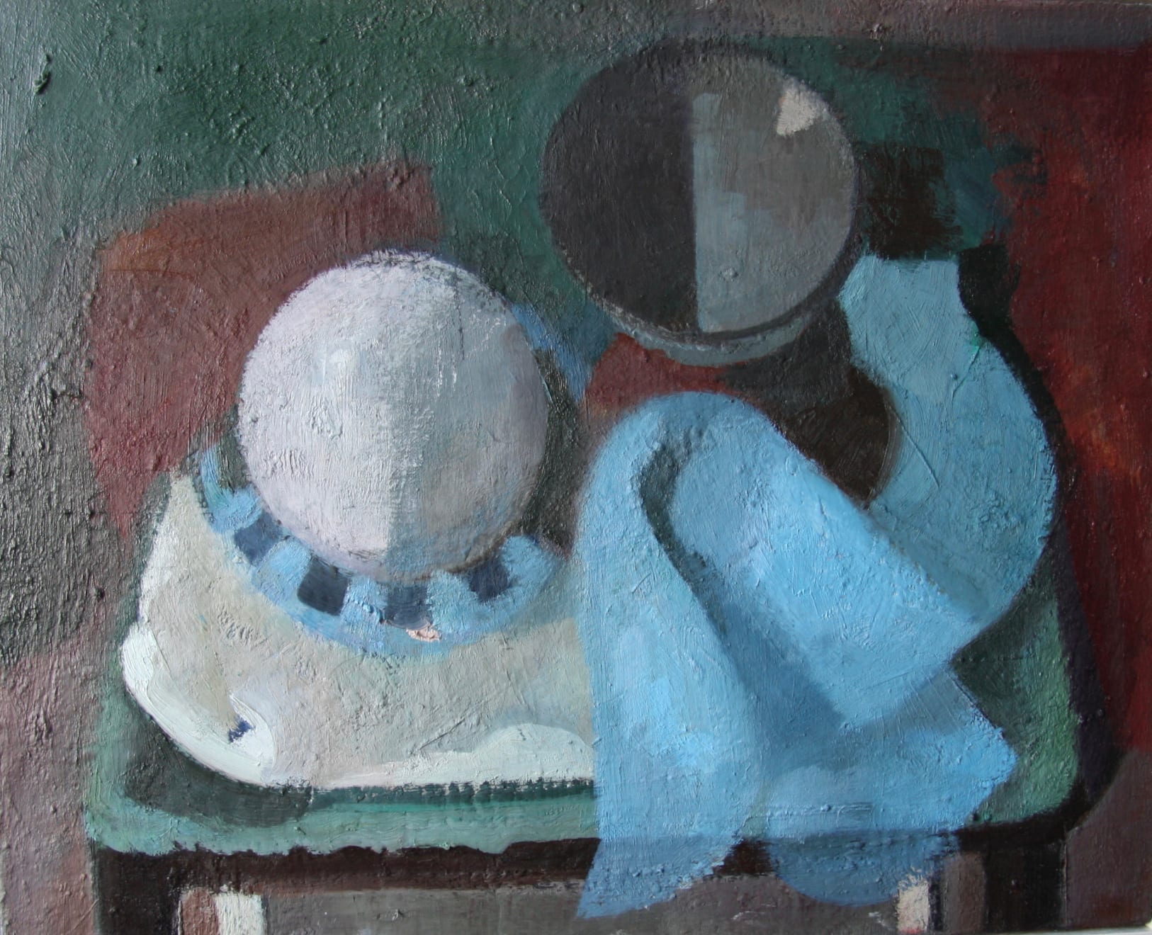 Clare Haward, Still Life with Blue Cloth, 2022