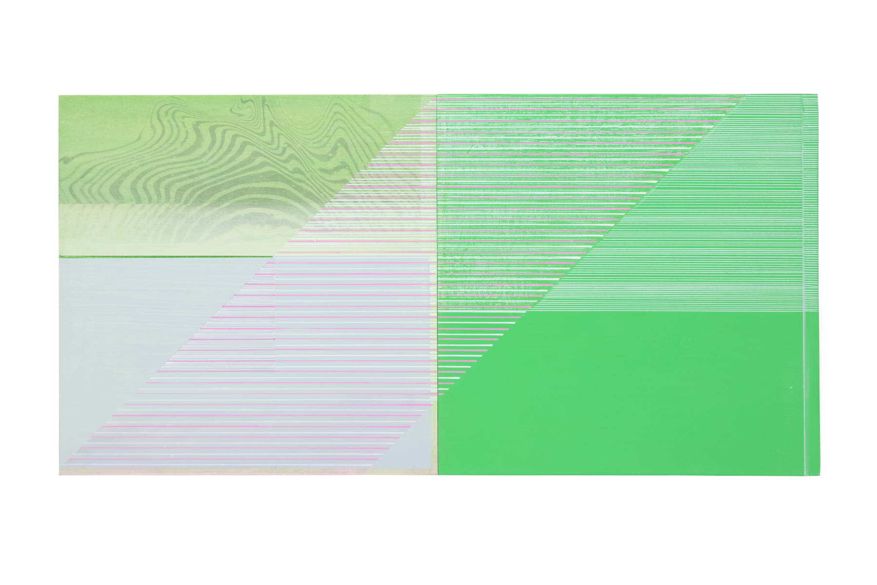 Helen Ireland, Reflected Green Interior, 2024