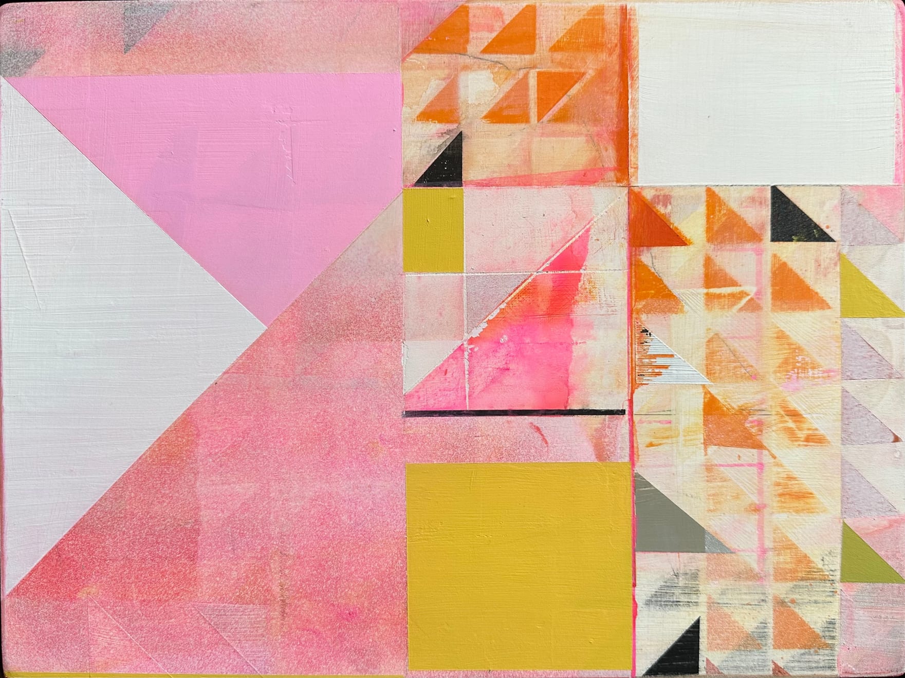 Helen Ireland, Opera Rose & Cadmium Orange Landscape, 2022/23