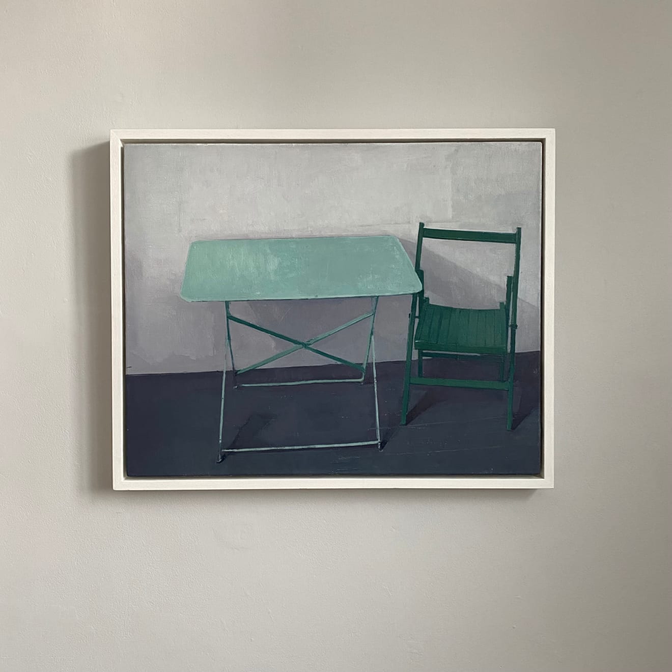 Jason Line, Green Table and Chair, 2022