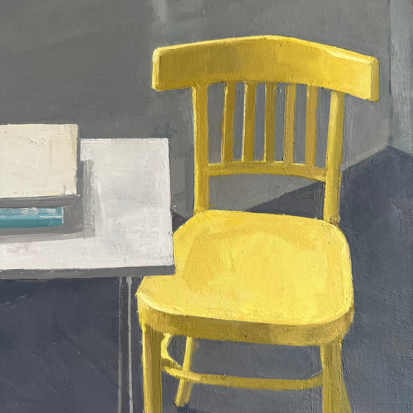 Jason Line, Yellow Chair and Books, 2022
